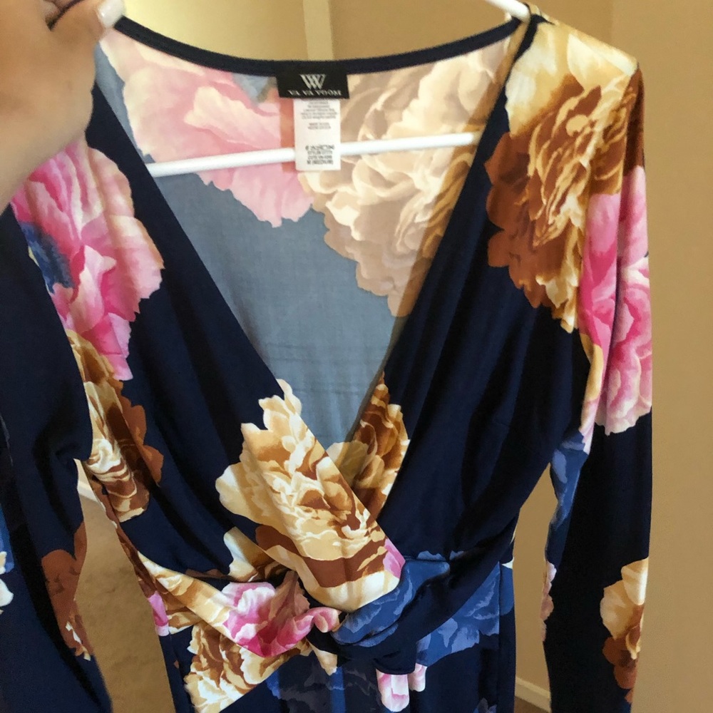 Floral long sleeve dress